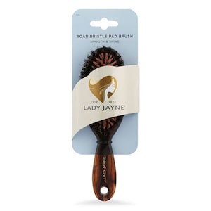 Lady Jayne Classic Boar Bristle Pad Brush Purse Size