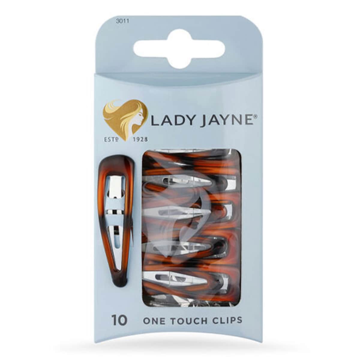 Lady Jayne One Touch Clips Shell 10 Pack