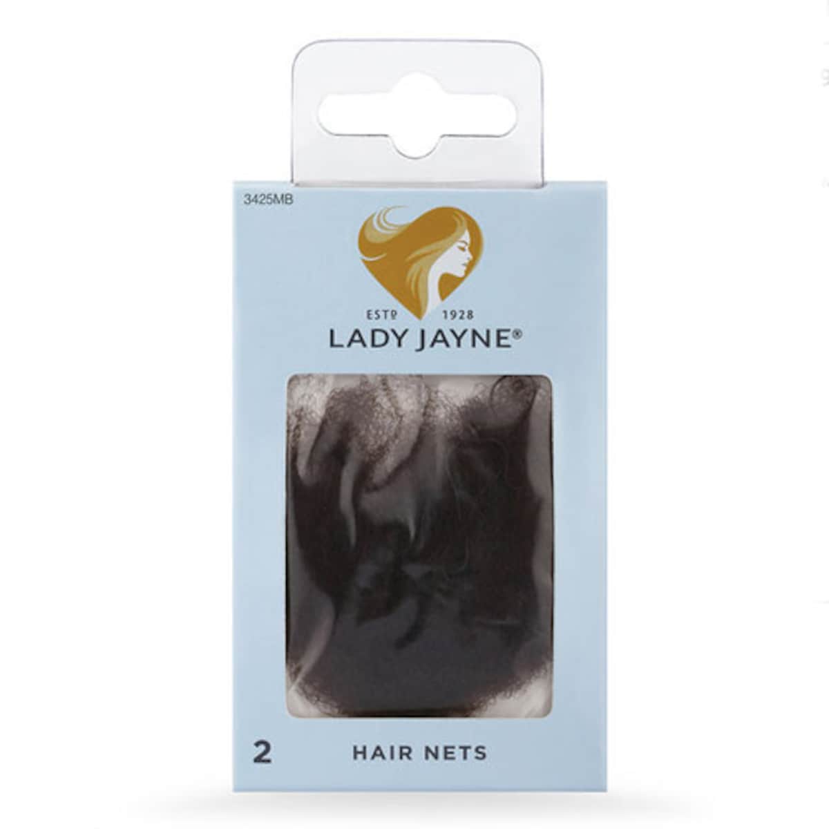 Lady Jayne Hair Net Medium Brown 2 Pack