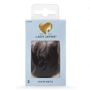 Lady Jayne Hair Net Medium Brown 2 Pack