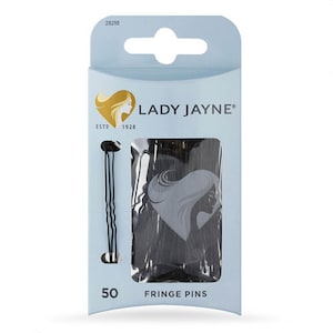 Lady Jayne Fringe Pins Black 5cm 50 Pack