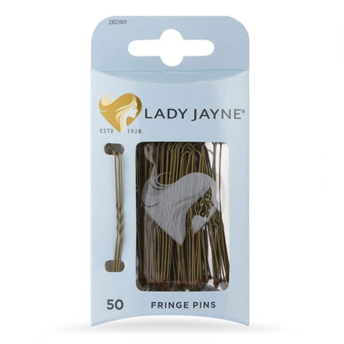 Lady Jayne Fringe Pins Brown 5cm 50 Pack