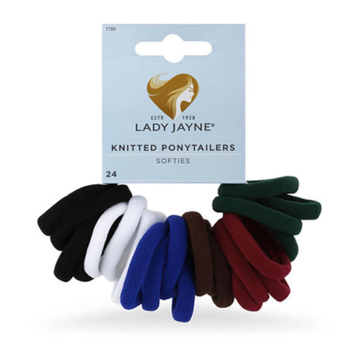 Lady Jayne Soft Knitted Ponytailers School Colours 24 Pack