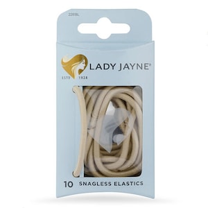 Lady Jayne Snagless Thick Elastics Blonde 10 Pack