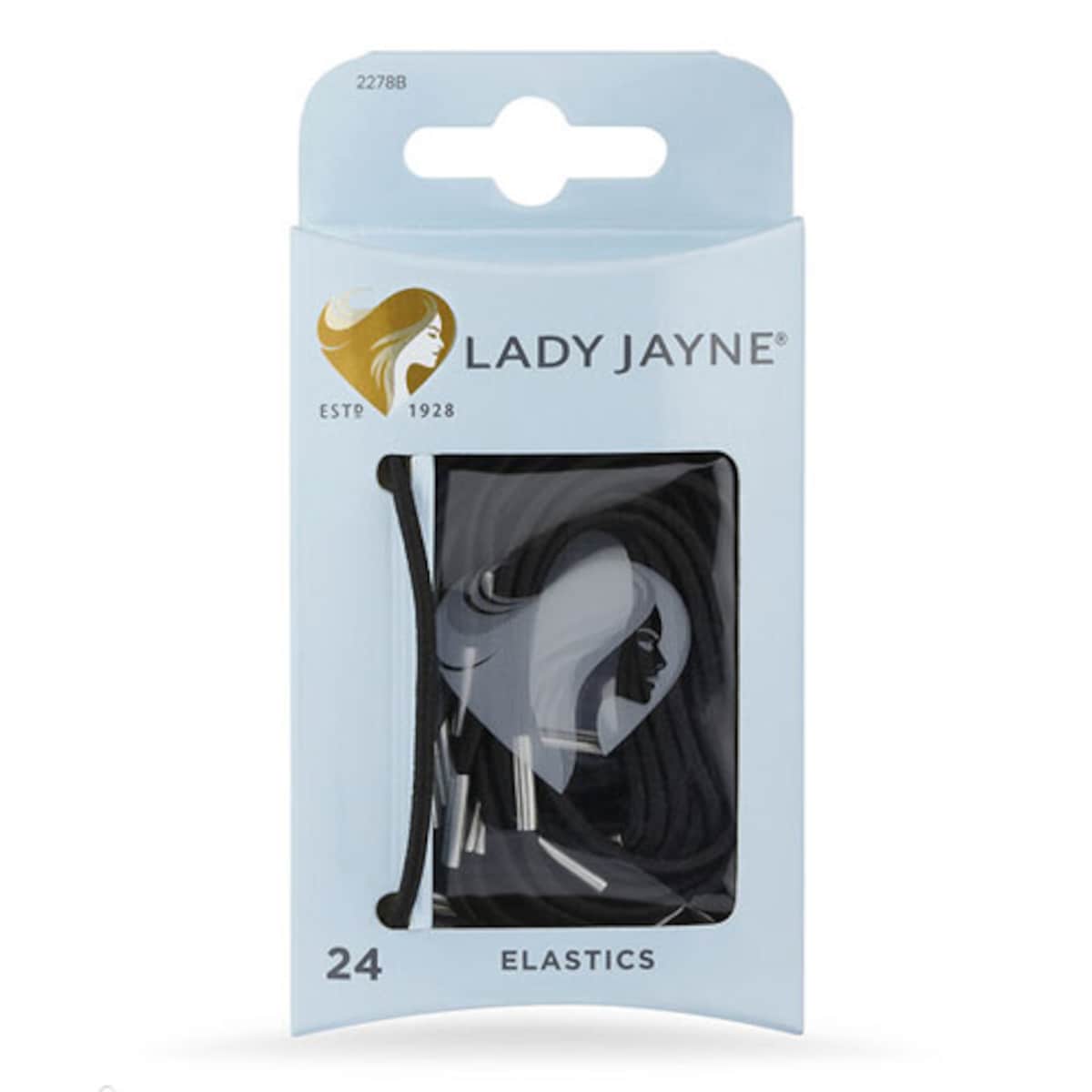 Lady Jayne Elastics Black 24 Pack