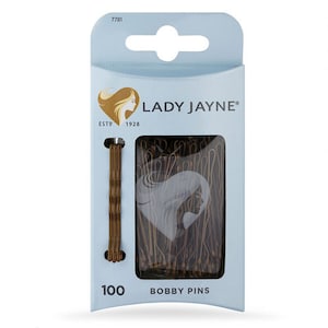 Lady Jayne Bobby Pins Brown 100 Pack