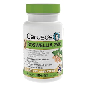 Carusos Boswellia 2500 Anti-Inflammatory 50 Tablets