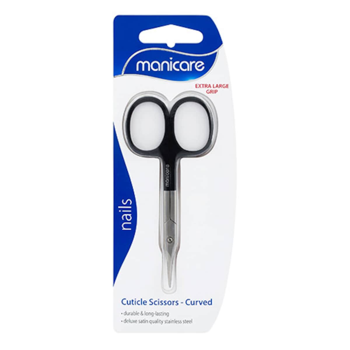 Manicare Cuticle Scissors Curved Extra Large Grip
