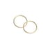 Studex Plain Large 16mm Sleeper Earring Gold 1 Pair