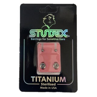 Studex Mini Orecchini A Pallina 2 Mm - 12 Paia In Placcato Oro 24K - Per Orecchie Sensibili, Sterili, Spessore 1,2 Mm