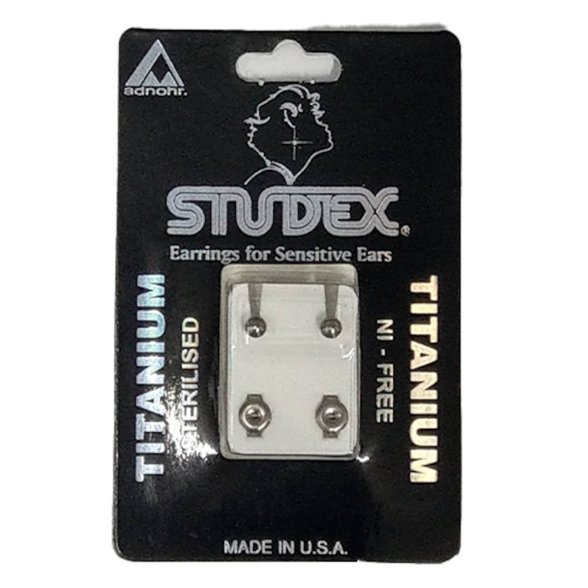 Studex Regular Traditional Titanium Stud Earring 1 Pair