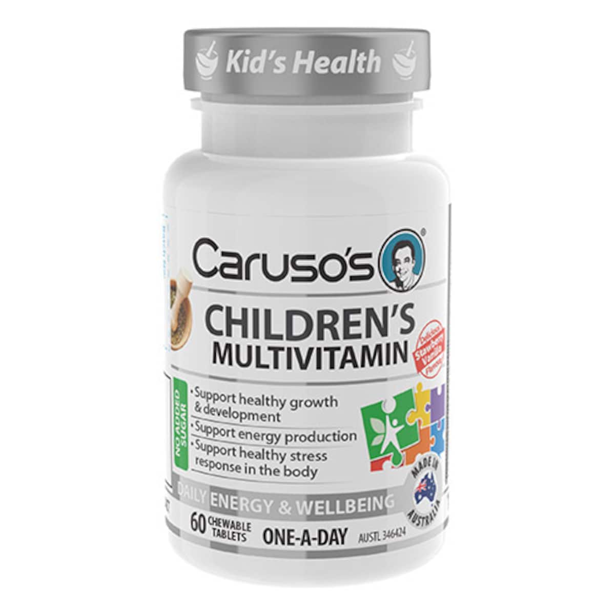 Carusos Childrens Multivitamin 60 Chewable Tablets