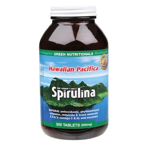 Green Nutritionals Hawaiian Pacifica Spirulina 500 Tablets