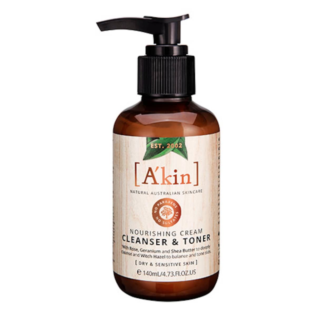 Akin Nourishing Cream Cleanser & Toner 140ml