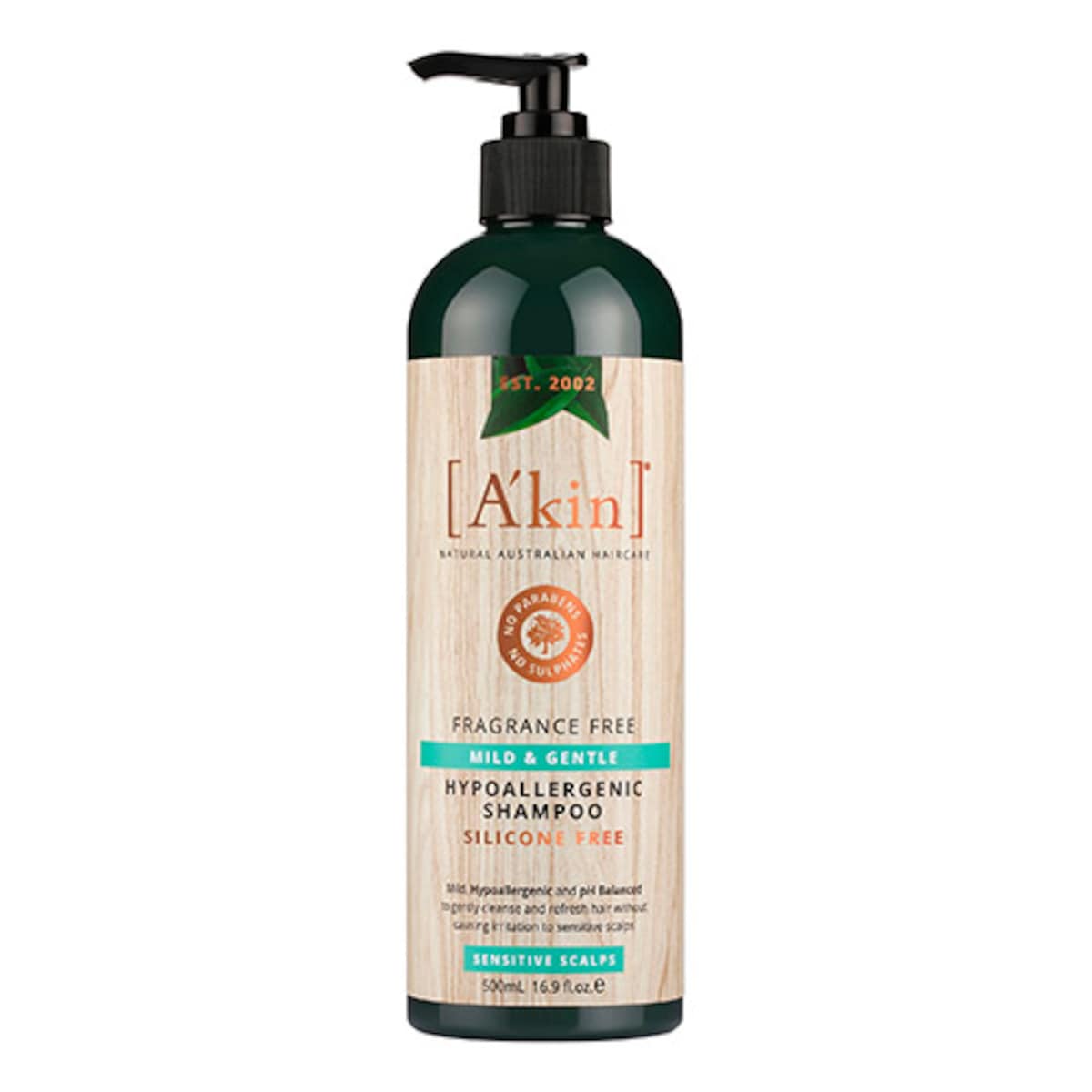 Akin Fragrance Free Mild & Gentle Shampoo 500ml