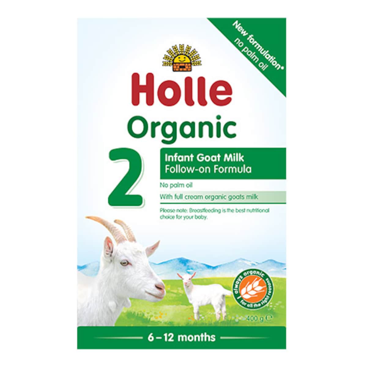 Holle Organic Goat Milk 2 Infant Follow-On Formula with DHA 400g