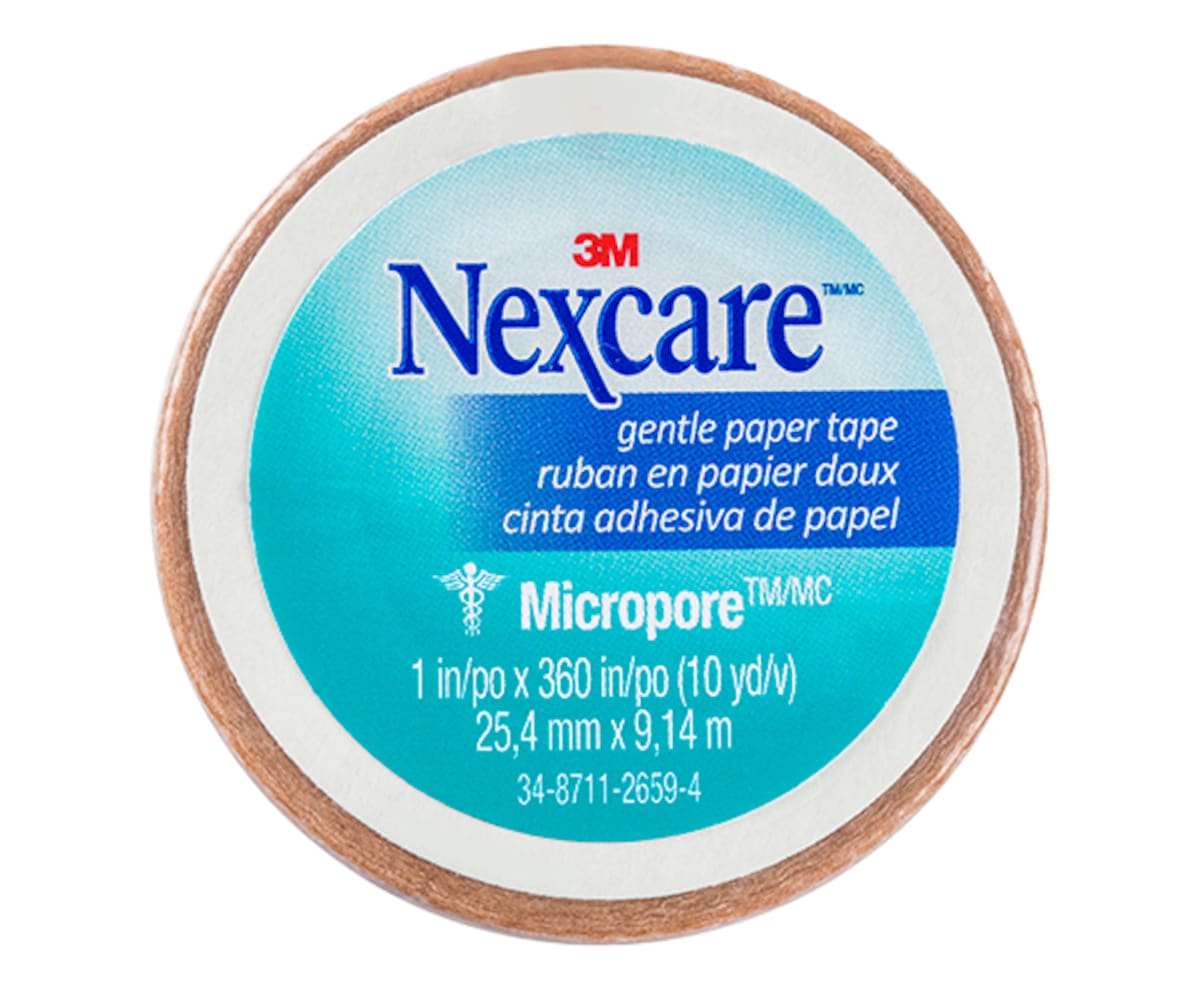 Nexcare Micropore Gentle Paper Tape Tan 25.4mm x 9.14m 1 Roll