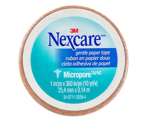 Nexcare Micropore Gentle Paper Tape Tan 25.4mm x 9.14m 1 Roll