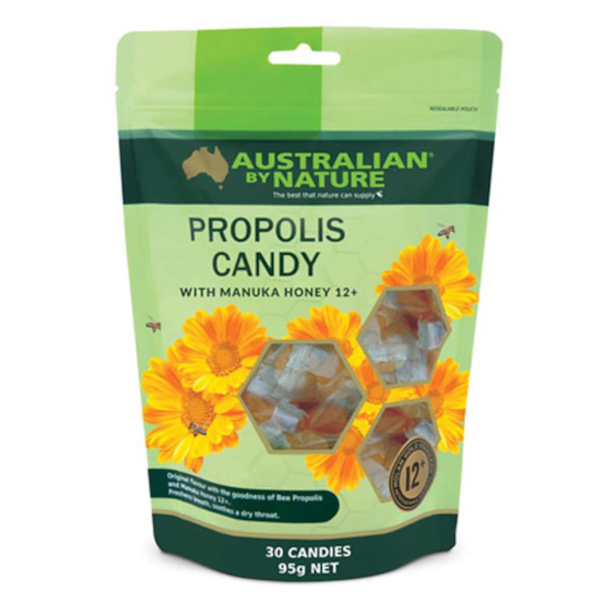 Australian by Nature Propolis Candy with Manuka Honey 30 Candies
