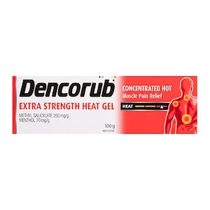 Dencorub Extra Strength Heat Gel Muscle Pain Relief 100g