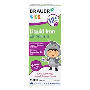Brauer Kids Liquid Iron & Vitamin B 200ml