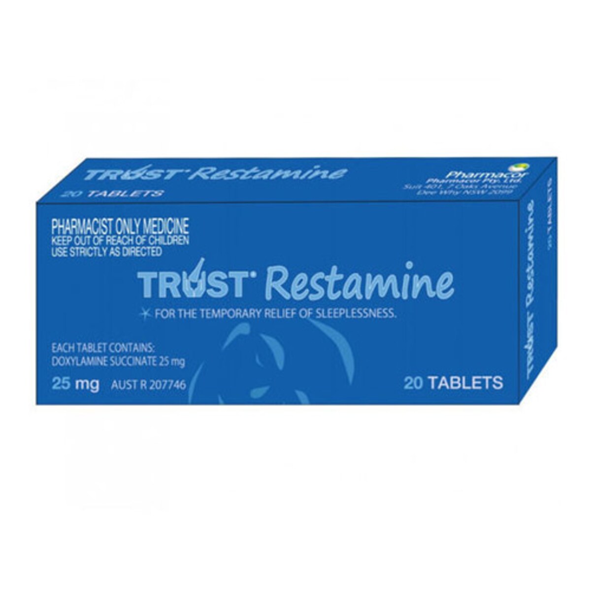 Trust Restamine 25mg 20 Tablets | Healthylife