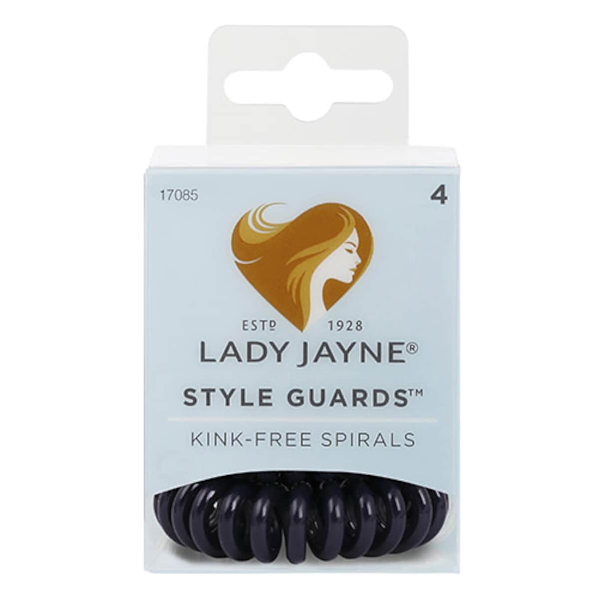 Lady Jayne Style Guards Kink Free Spirals Navy 4 Pack