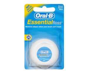 Oral B Essential Dental Floss Waxed 50m