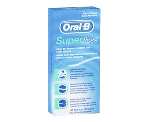 Oral B Superfloss Dental Floss Pre-Cut Strands 50 Pack
