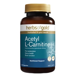 Herbs of Gold Acetyl L-Carnitine 120 Capsules