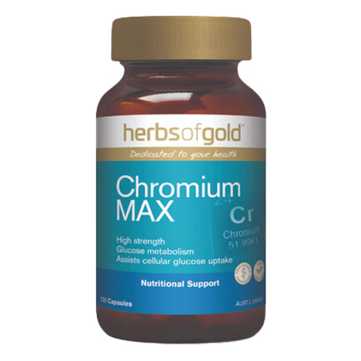 Herbs of Gold Chromium MAX 120 Capsules Australia