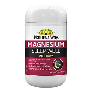 Natures Way Magnesium Sleep Well with Kava 60 Tablets