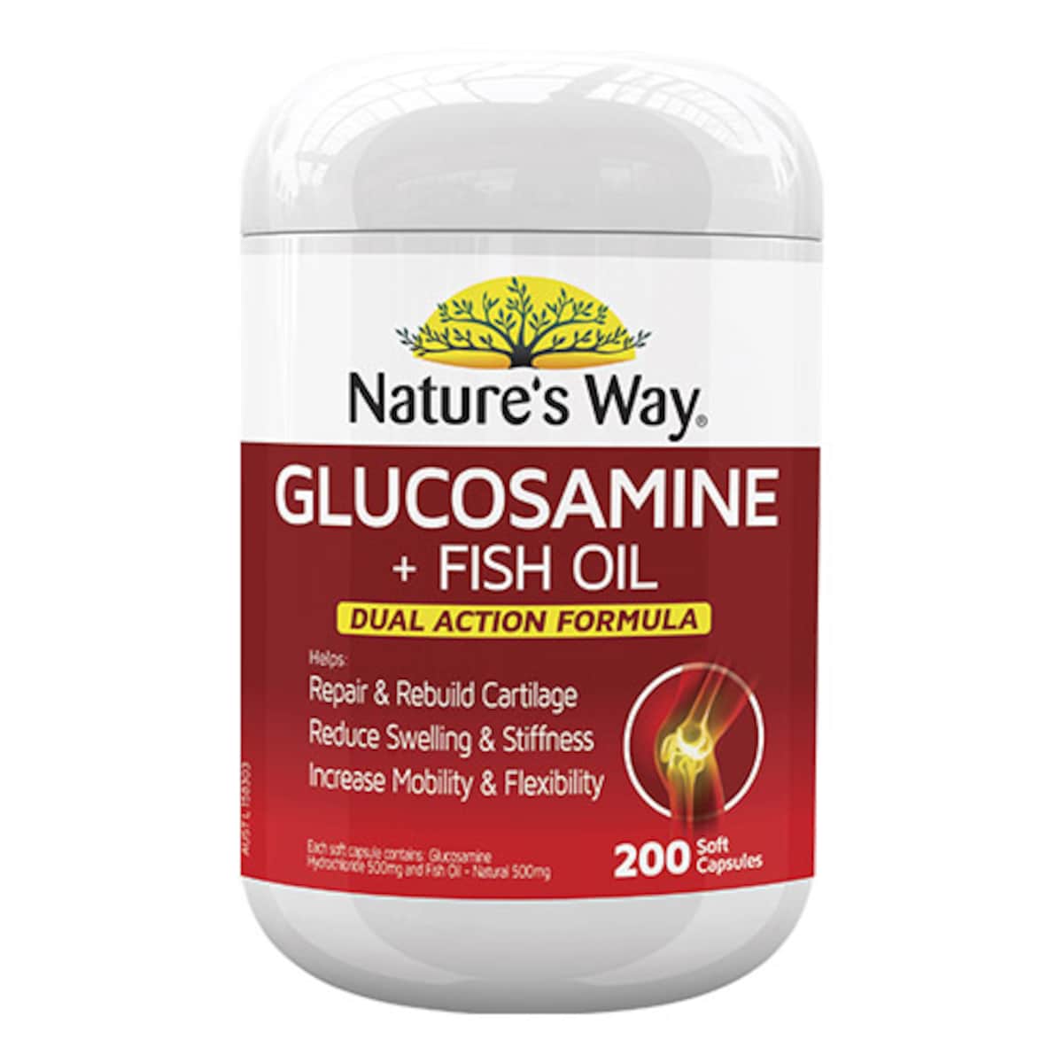 Natures Way Glucosamine & Fish Oil 200 Capsules Australia