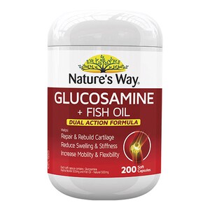 Natures Way Glucosamine & Fish Oil 200 Capsules