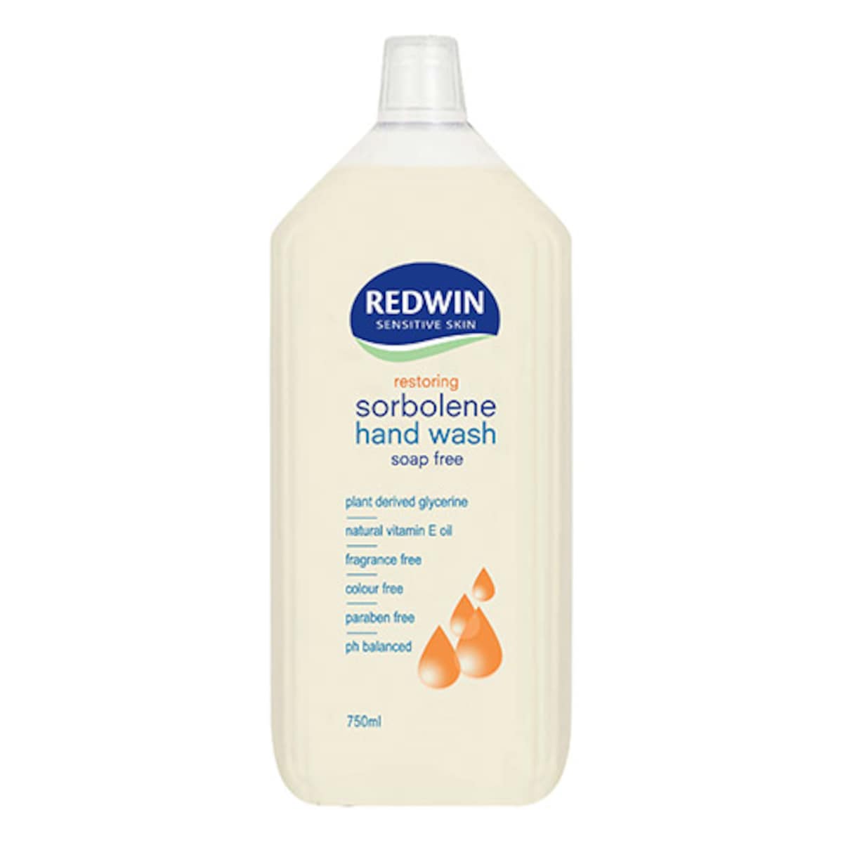 Redwin Sorbolene Hand Wash Sensitive 750ml