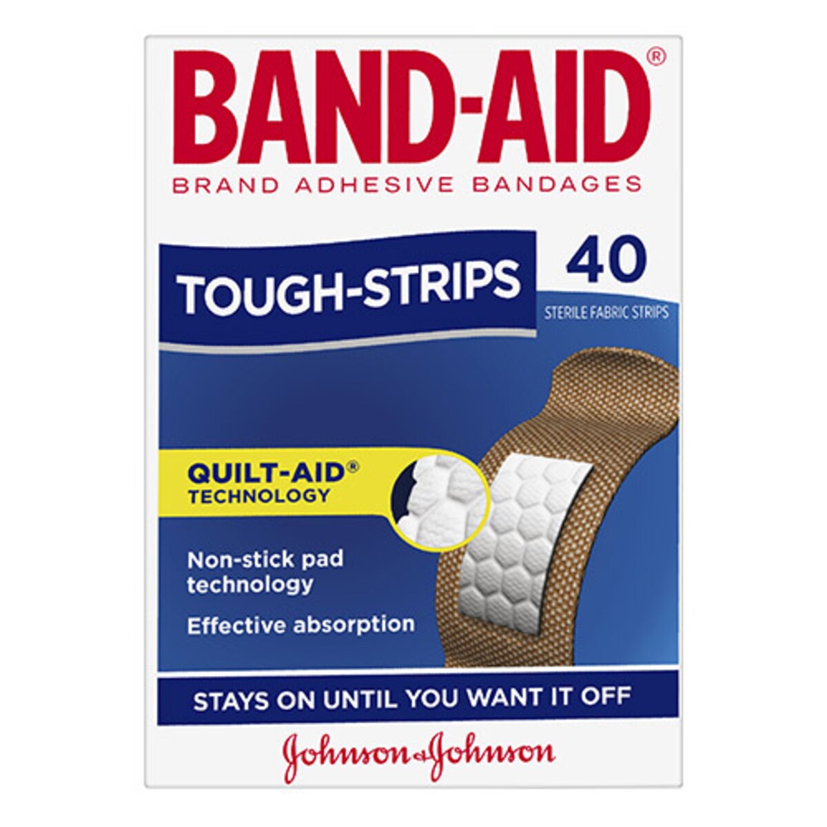 Band-Aid Fabric Strips 50 Sterile Strips
