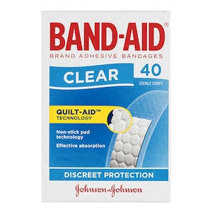Band-Aid Clear Strips 40 Sterile Strips