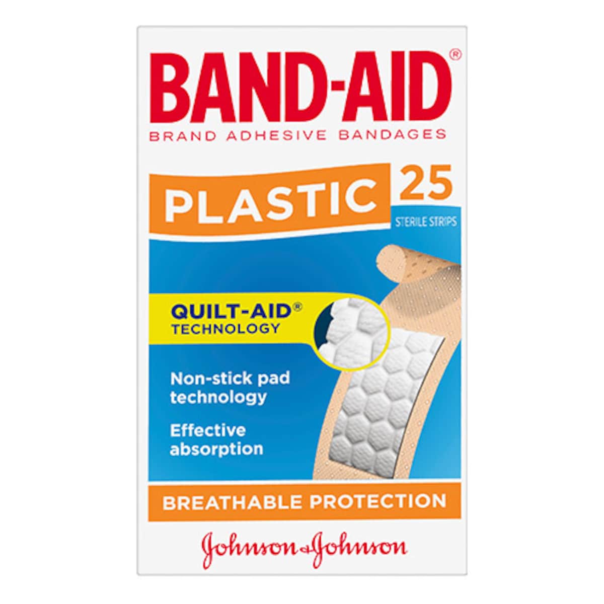 Band-Aid Plastic Strips 25 Pack
