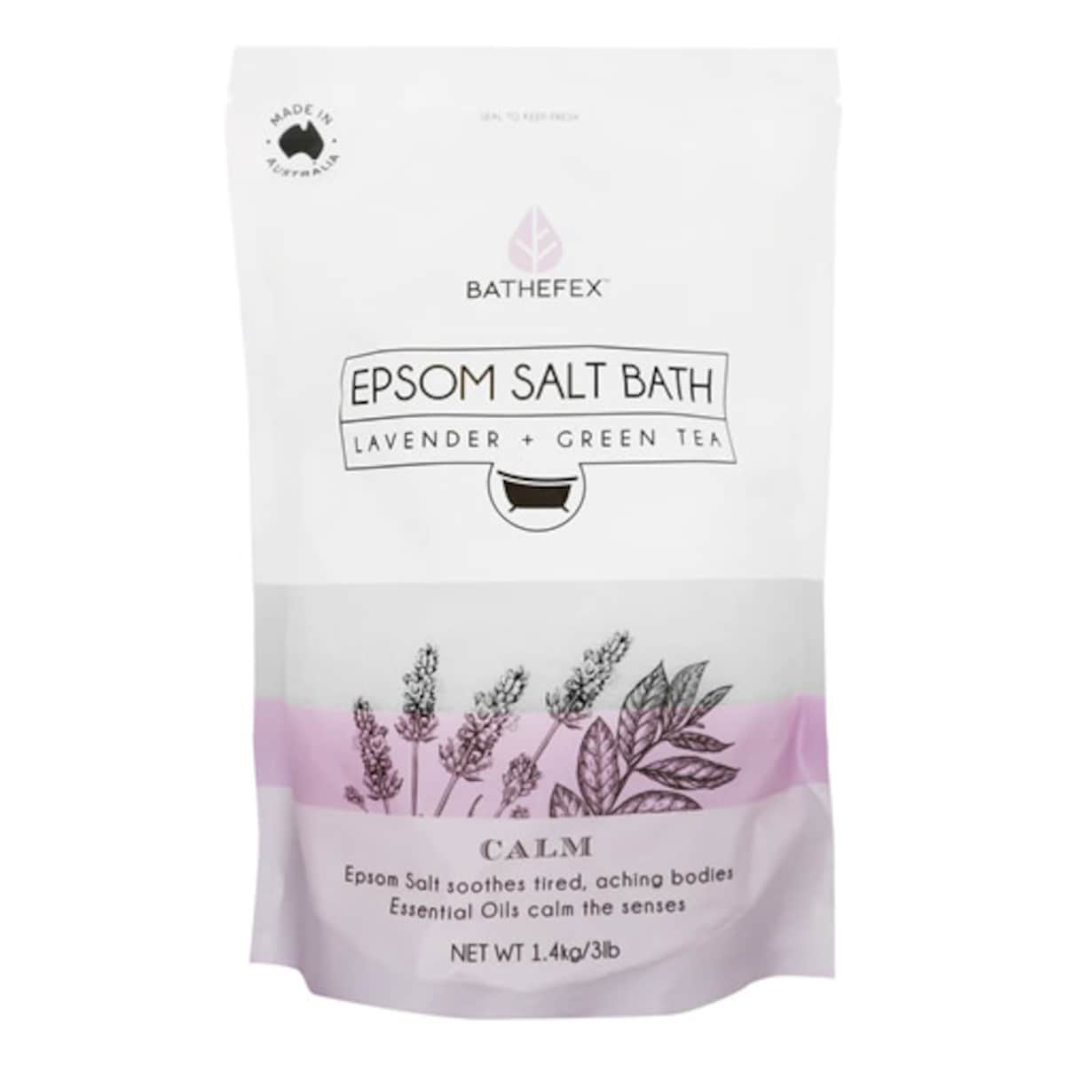 Bathefex Epsom Salt Lavender & Green Tea 1.4kg