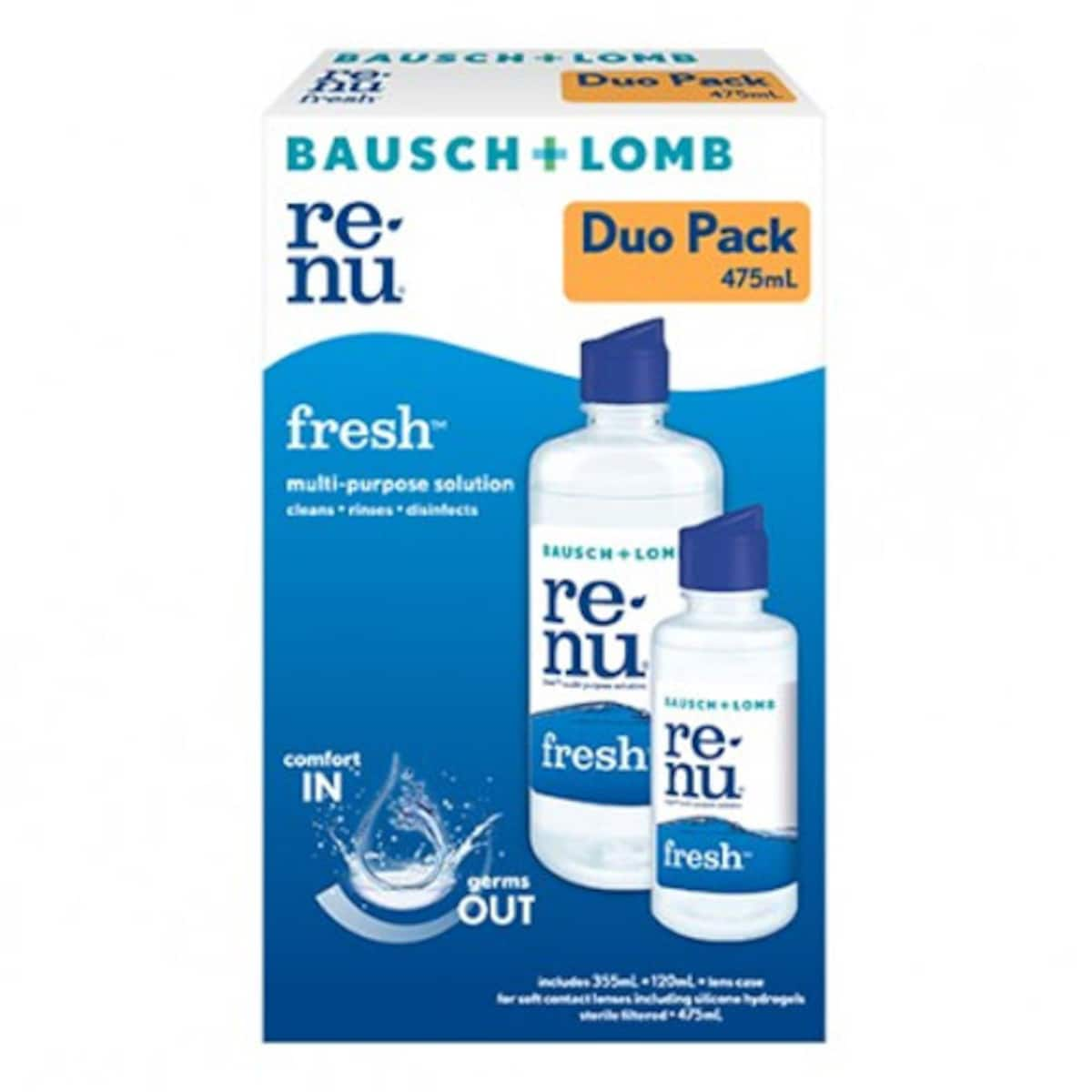 Bausch & Lomb Renu Fresh Multi-Purpose Solution 355ml + 120ml