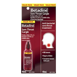 Betadine Sore Throat Gargle Concentrated 40ml