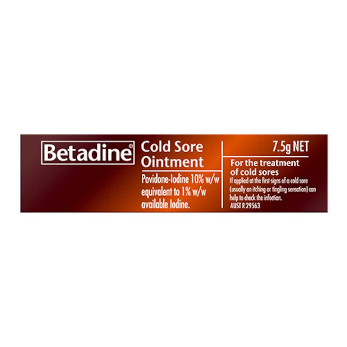 Betadine Cold Sore Ointment 7.5g