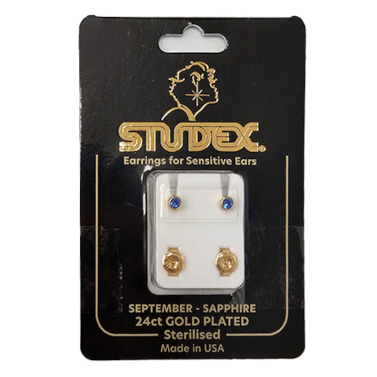 Studex Regular Birthstone September Gold Stud Earring 1 Pair