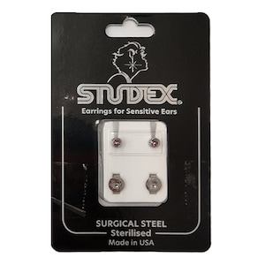 Studex Regular Birthstone June Silver Stud Earring 1 Pair