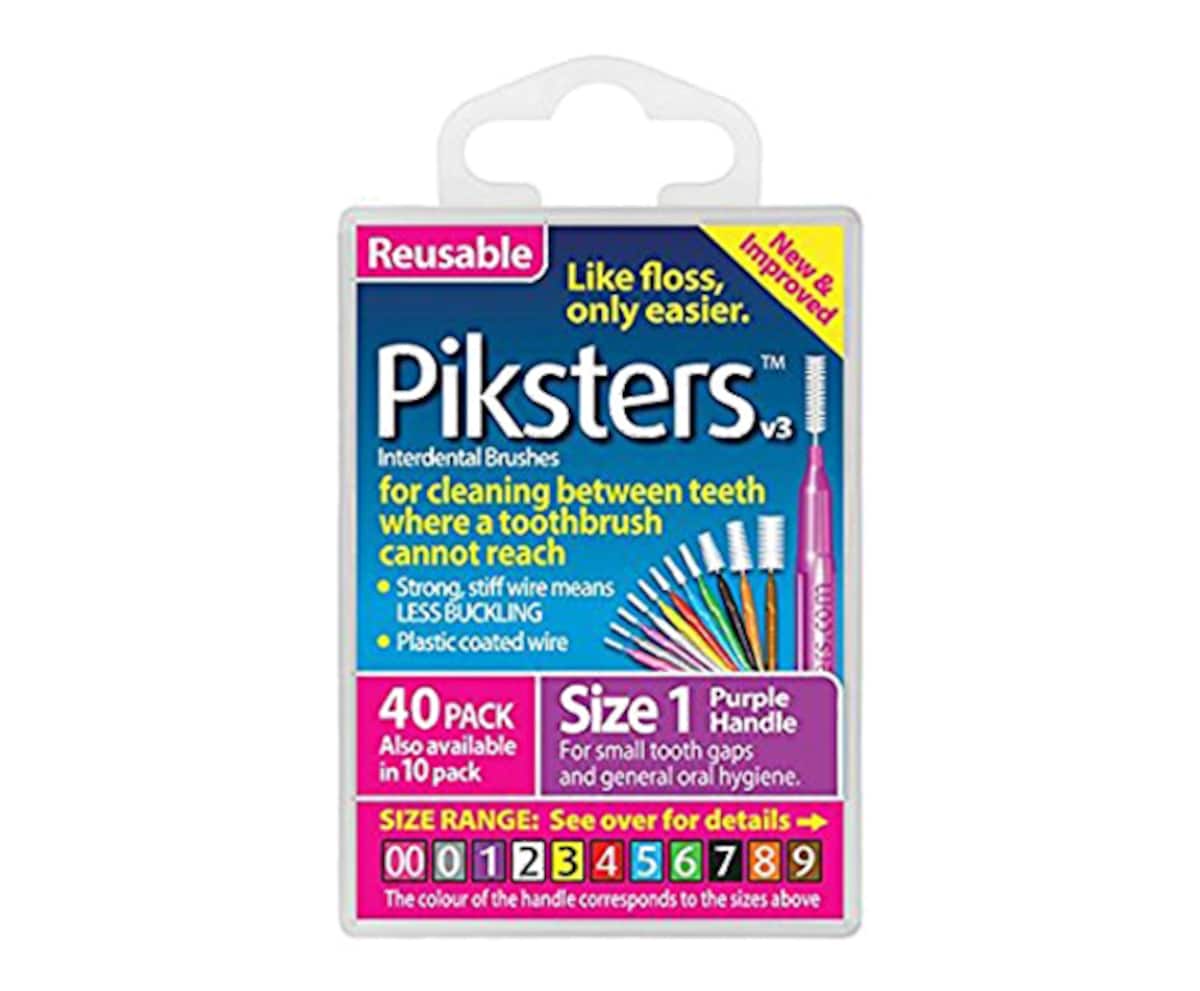 Piksters Interdental Brushes Size 1 Purple 40 Pack