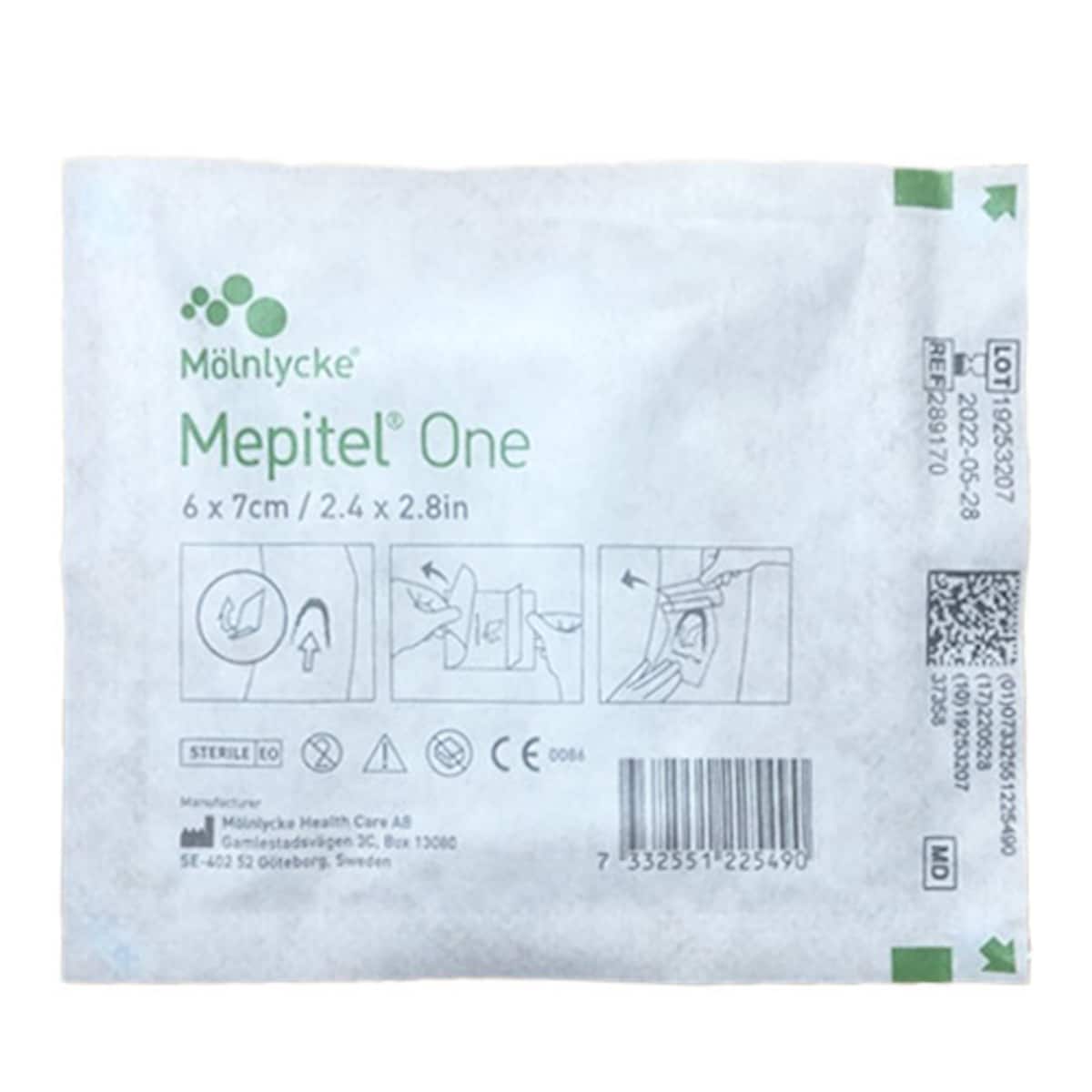 Mepitel One Soft Silicone Wound Contact Layer 289170 6cm x 7cm Single