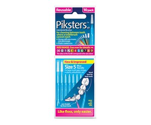 Piksters Interdental Brushes Size 5 Blue 10 Pack
