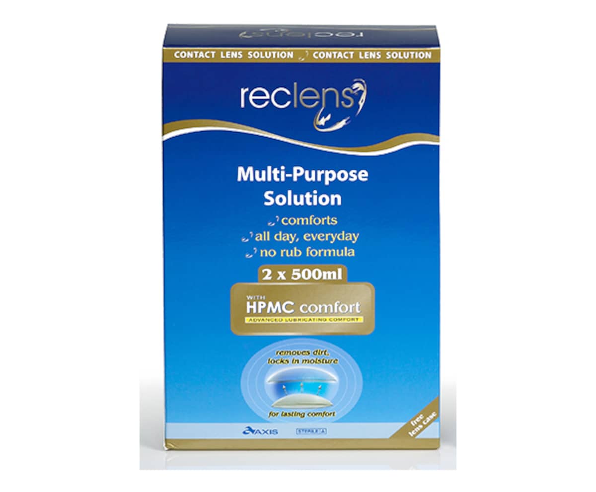 Reclens Multi-purpose Solution with Lens Case 2 x 500ml