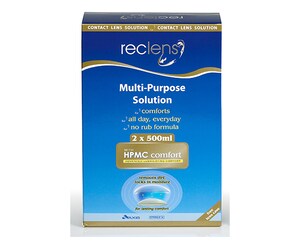 Reclens Multi-purpose Solution 2 x 500ml with Lens Case