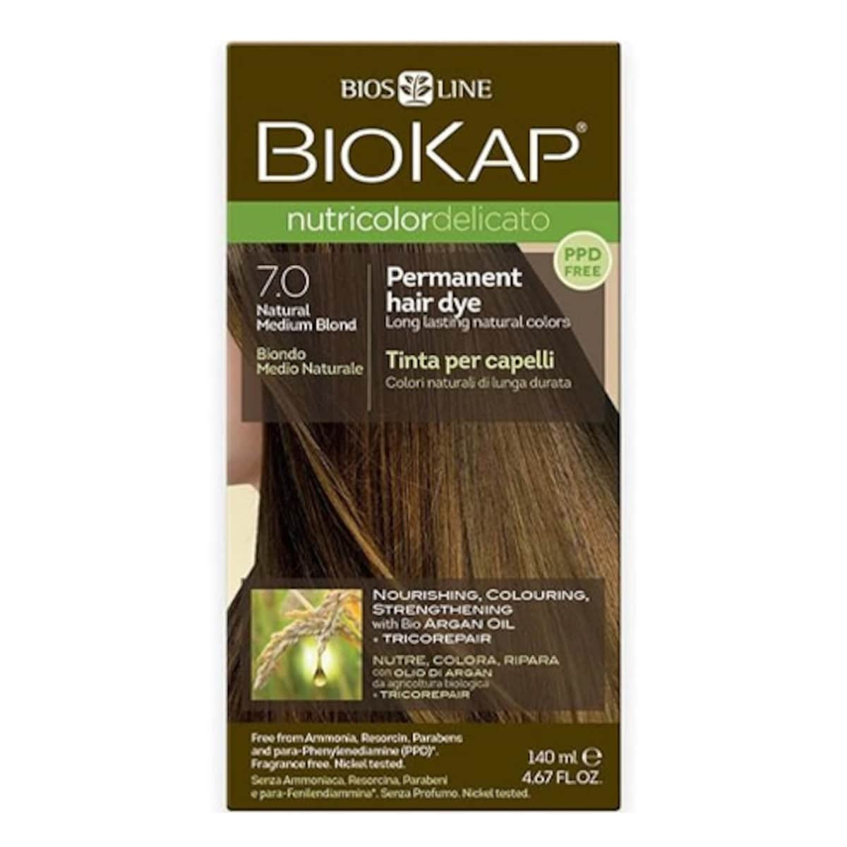 Biokap Nutricolor Delicato 7.0 Natural Medium Blonde 140ml